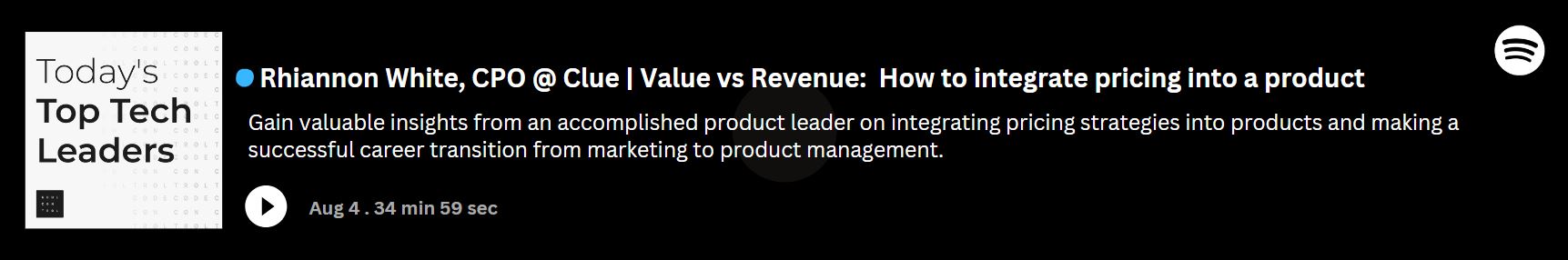 Spotify Banner Rhiannon